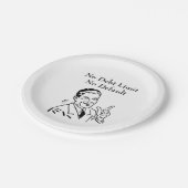 Keine Schulden, kein Standard Pappteller (Schrägansicht)