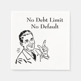 Keine Schulden, kein Standard Serviette