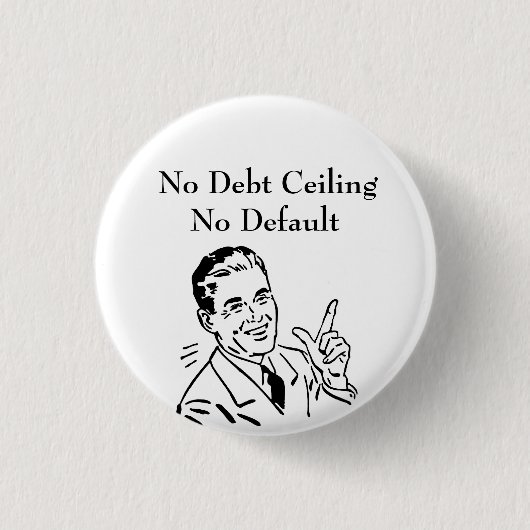 Keine Schulden, keine Standardeinstellung Button (Vorderseite)