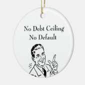 Keine Schulden, keine Standardeinstellung Keramik Ornament (Links)