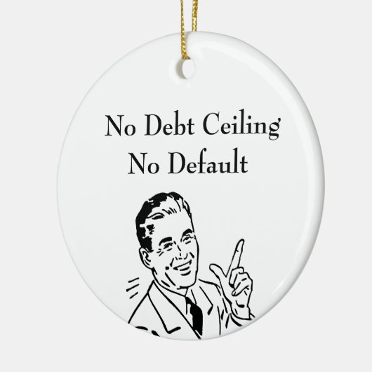 Keine Schulden, keine Standardeinstellung Keramik Ornament (Links)