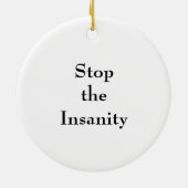 Keine Schulden, keine Standardeinstellung Keramik Ornament (Hinten)