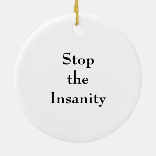 Keine Schulden, keine Standardeinstellung Keramik Ornament (Hinten)