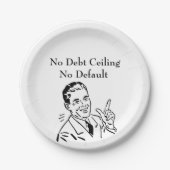 Keine Schulden, keine Standardeinstellung Pappteller (Vorderseite)