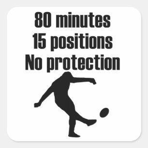 Keine Schutzvorkehrungen Quadratischer Aufkleber