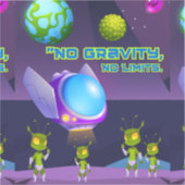 Keine Schwerkraftgrenzwerte Aufkleber (Vorderseite)