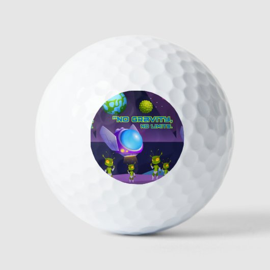 Keine Schwerkraftgrenzwerte Golfball (Vorderseite)
