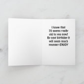 KEINE SCHWESTER ***70. GEBURTSTAG*** KARTE (Innenseite)