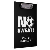 Keine Schwitzsportwand für Fußballtrainer Klemmbrett (Rechts)