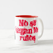 Keine Se hagan los rulos - Taza Zweifarbige Tasse (VorderseiteRechts)