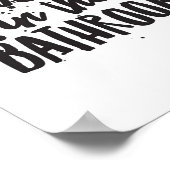 Keine Selifizierungen im Badezimmer Poster (Ecke)