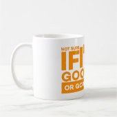 KEINE SICHERHEIT, OB ICH GUT IM PROGRAMMIEREN ODER KAFFEETASSE (Links)