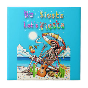 Keine Siesta Let's Fiesta Fliese