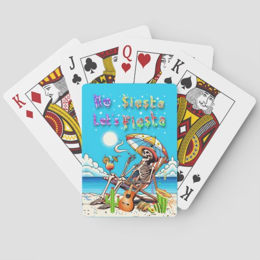 Keine Siesta Let's Fiesta Spielkarten (Rückseite)