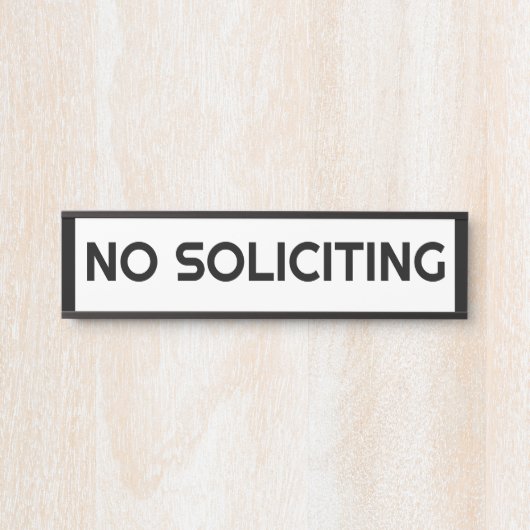 KEINE SOLIZITÄT TÜRSCHILD (Vorderseite )