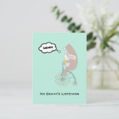 Keine sonnige lauschige, lustige Illustration Postkarte (Stehend Vorderseite)