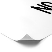 Keine sonnige Nose Funny Rabbit Puns Poster (Ecke)