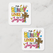 Keine sonnigen Lieben wie Jesus-Design Quadratische Visitenkarte (Vorne/Hinten)