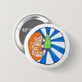 Keine Sorge, baum Happy Button (Vorne & Hinten)