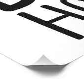 Keine Sorge Bee Happy Heart Poster (Ecke)