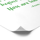 Keine Sorge - beten und beobachten Poster (Ecke)