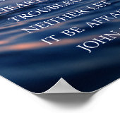 Keine Sorge Bibelverse, Anti-Angst-Ermutigung Poster (Ecke)