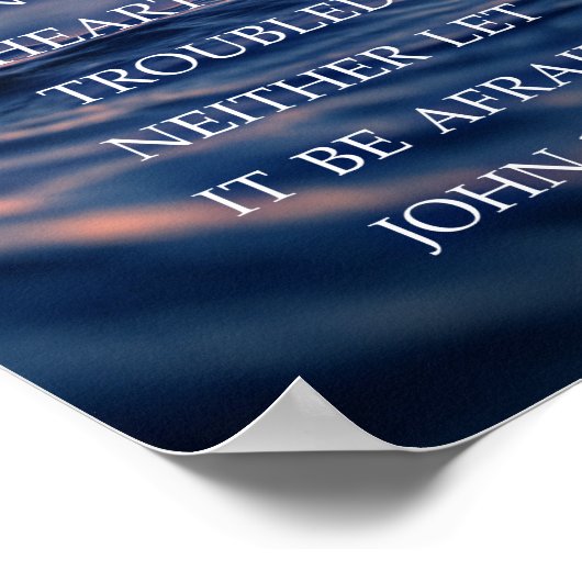 Keine Sorge Bibelverse, Anti-Angst-Ermutigung Poster (Ecke)