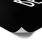 Keine Sorge Biere Happy Funny Drink Pun Dark BG Poster (Ecke)