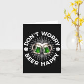 Keine Sorge Bierfreude St. Patricks Day Beer Dri Karte (Gelbe Blume)