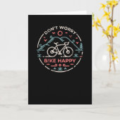 Keine Sorge, Bike Happy Karte (Gelbe Blume)