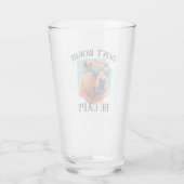 Keine Sorge Capy Happy Capybara Glas (Rückseite)