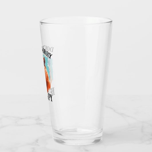 Keine Sorge Capy Happy Capybara Glas (Links)