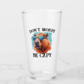 Keine Sorge Capy Happy Capybara Glas (Vorderseite)