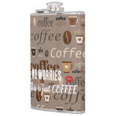 Keine Sorge, das ist nur eine KAFFEE-Flasche Flachmann (Links)