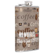 Keine Sorge, das ist nur eine KAFFEE-Flasche Flachmann (Rechts)