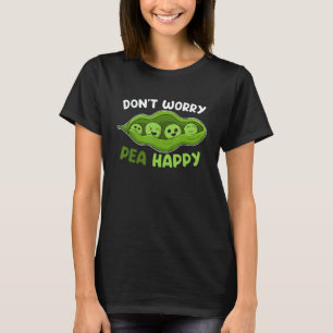 Keine Sorge Erbse Glücklicher Veganer Vegetarier E T-Shirt