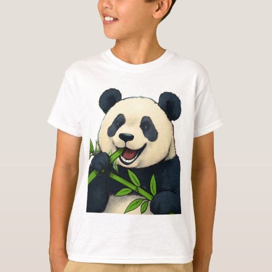 Keine Sorge, essen Sie Bamboo - Panda Art T-Shirt (Vorderseite)