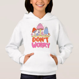 Keine Sorge - farbenfroher Kawaii Mushroom Hoodie