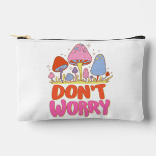 Keine Sorge - farbenfroher Kawaii Mushroom Zubehörtasche