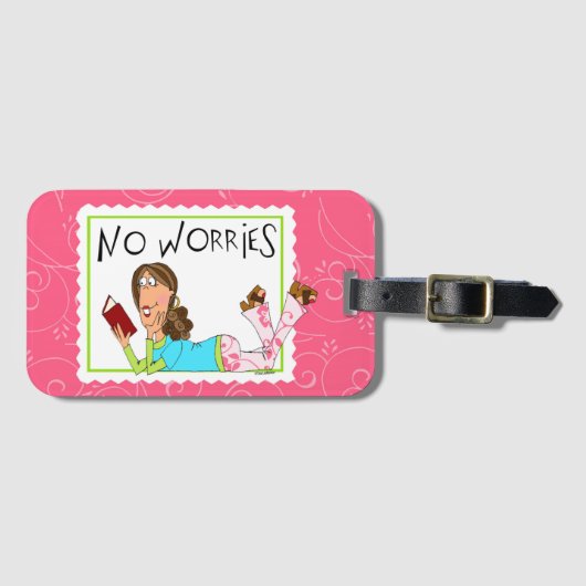 Keine Sorge Gepäckanhänger (Vorderseite (Horizontal))