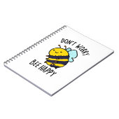 Keine Sorge, glücklicher Niedlicher positiver Inse Notizblock (Linke Seite)