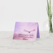 Keine Sorge, ich bin bei dir. Karte (Rückseite)