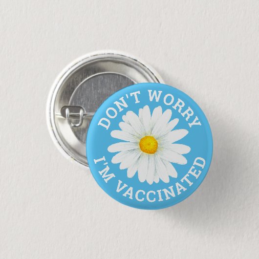 Keine Sorge, ich bin geimpft Button (Vorne & Hinten)