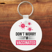Keine Sorge, ich bin geimpft Schlüsselanhänger (Vorderseite)