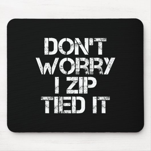 Keine Sorge, ich habe es mit Kabelbindern befestig Mousepad (Vorne)