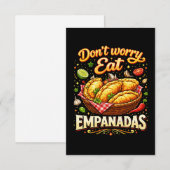 Keine Sorge, iss Empanadas Dankeskarte (Vorne/Hinten)