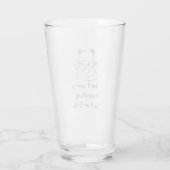 Keine Sorge, lächelndes Cat Glass Cup Glas (Rückseite)