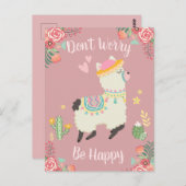 Keine Sorge Llama Postkarte (Vorne/Hinten)