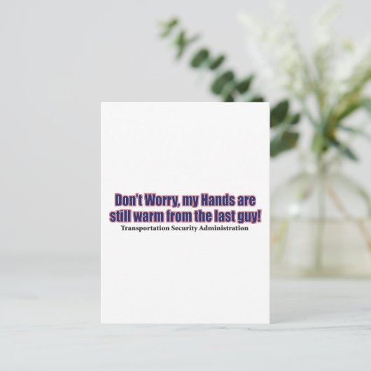 Keine Sorge Postkarte (Stehend Vorderseite)