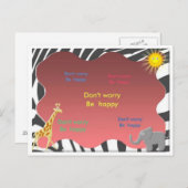 Keine Sorge Postkarte (Vorne/Hinten)